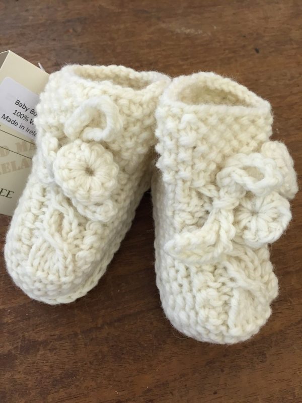 Handknitted Aran Baby Bootees|Kids|Handknitted Arans|Irish Handcrafts