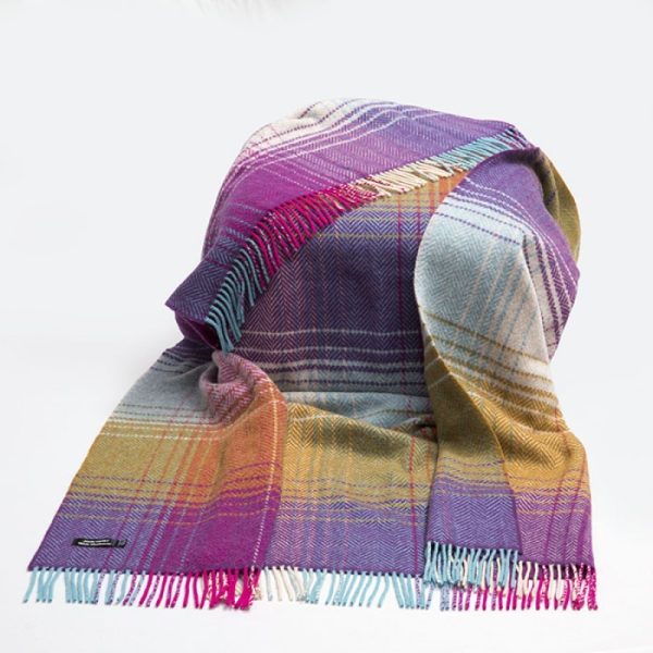 Merino Cashmere Throw 1464|Irish Made |Irish Handcrafts -1