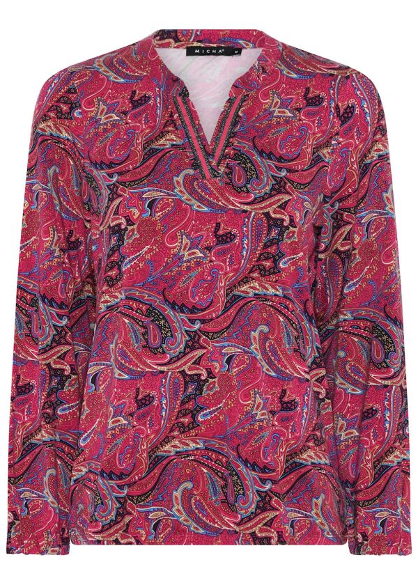 Micha Paisley Print Top