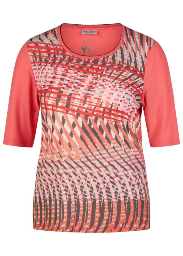 Barbara Lebek Round Neck Print Top