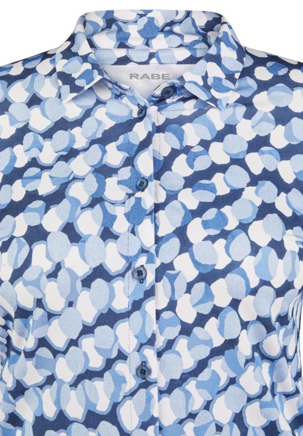 Rabe Patterned Polo Print Shirt