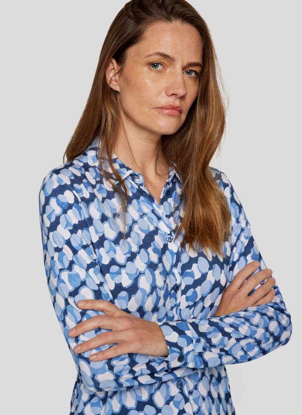 Rabe Patterned Polo Print Shirt